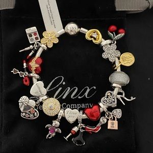 Linx Snake Chain Bracelet with Girlfriend Themed Charms
